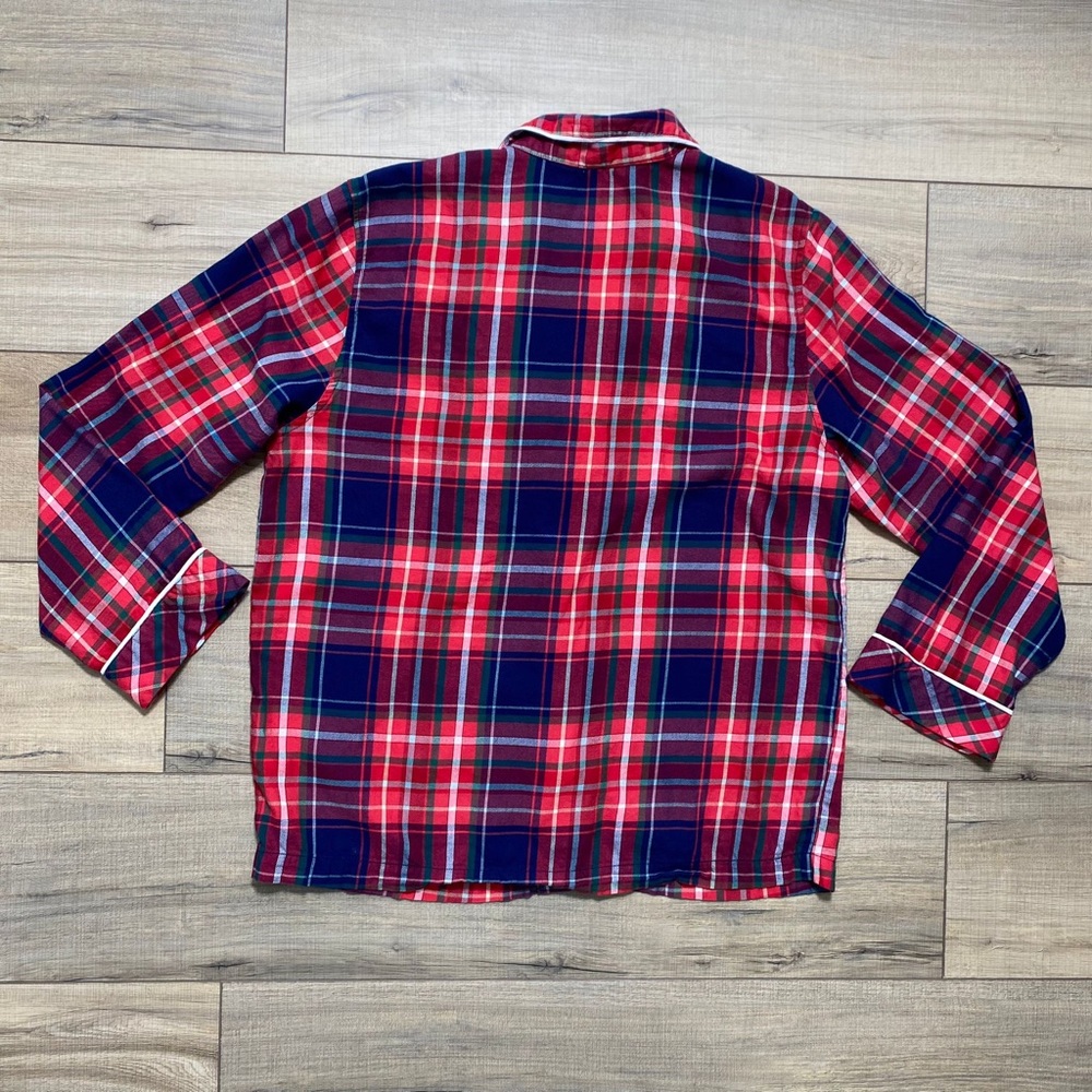 Victoria's Secret Womens Plaid Long‎ Sleeve Button Up Pajama Top Size Medium - Picture 8 of 10